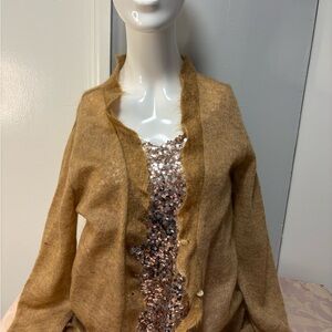 Brown Cardigan  Mohair